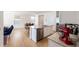 Kitchen with island, stainless steel appliances and granite countertops at 2630 Angel Falls Dr, Davenport, FL 33837