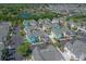 Aerial image of a neighborhood with colorful houses at 3013 Bonfire Beach Dr # 101, Kissimmee, FL 34746