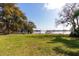Large backyard with lake access and dock at 4135 Chuluota Rd, Orlando, FL 32820