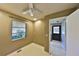 Laundry room with washer, dryer, and exterior access at 4135 Chuluota Rd, Orlando, FL 32820