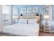 Main bedroom with coastal decor at 4152 Paragraph Dr, Kissimmee, FL 34746