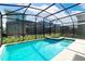 Inviting screened-in pool and jacuzzi in backyard at 4152 Paragraph Dr, Kissimmee, FL 34746