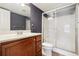 Bathroom with updated vanity and shower/tub combo at 4876 Conway Rd # 96, Orlando, FL 32812