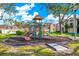 Community playground with playset and safety surface at 5600 Devonbriar Way # 204, Orlando, FL 32822
