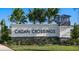 Community entrance sign for Cagan Crossings at 849 Rivers Crossing St, Clermont, FL 34714