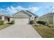 One-story house with a two-car garage and landscaped lawn at 866 Gunnison Dr, Orange City, FL 32763