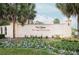 The Villages community entrance, The Village of Silver Lake, features a landscaped entryway at 1207 Palmetto Dr, Lady Lake, FL 32159