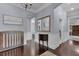 Hallway featuring a dark wood accent cabinet, and dark wood floors at 1730 Connecticut Ave, St Cloud, FL 34769