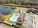 Community pool with playground and lake nearby at 290 Clydesdale Cir, Sanford, FL 32773