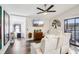 Open living space with a ceiling fan and plenty of natural light, creating a welcoming atmosphere at 2935 Antique Oaks Cir # 64, Winter Park, FL 32792