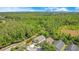 Aerial view showcases the suburban home in a lush green, tree-filled, peaceful neighborhood at 441 Tree Shore Dr, Orlando, FL 32825