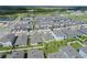 Aerial view of a community with numerous houses, pools, and green spaces at 5108 Rain Shadow Dr, St Cloud, FL 34772