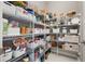Large walk-in pantry with wire shelving, perfect for storage at 15107 Lake Claire Overlook Dr, Winter Garden, FL 34787