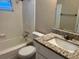 This full bathroom has granite countertops, a shower and tub combination, and tile backsplash at 1601 Pontiac Ct, Orlando, FL 32808