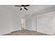 Bedroom with ceiling fan, large closet and an open door at 1700 Bridlewalk Ct, Gotha, FL 34734