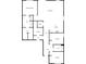 Three-bedroom home floor plan, featuring a spacious living room and kitchen at 2514 Park Ridge St, Apopka, FL 32712