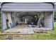Metal shed with ample storage space for tools and equipment at 2808 Touraine Ave, Orlando, FL 32812