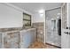 Outdoor laundry area with granite countertop and sink at 2808 Touraine Ave, Orlando, FL 32812