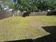 Spacious backyard with a wooden fence providing privacy and security at 3303 Jon Jon Dr, Orlando, FL 32822