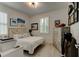 Guest bedroom with queen-size bed and ample closet space at 421 High Tide Ln, Daytona Beach, FL 32124