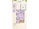 2-bedroom, 2-bath cottage floor plan with 2-car garage at 421 High Tide Ln, Daytona Beach, FL 32124
