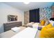 Avengers themed bedroom with twin beds and a large TV at 4447 Scene Ln, Kissimmee, FL 34746