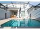 Private screened pool with covered patio at 4447 Scene Ln, Kissimmee, FL 34746