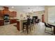 Spacious kitchen area with an island, and stainless steel appliances at 4943 Cains Wren Trl, Sanford, FL 32771