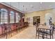 Community clubhouse bar area with seating and a casual atmosphere at 523 Lazio Cir, Debary, FL 32713