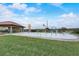 Community spray park with water features and picnic area at 523 Lazio Cir, Debary, FL 32713