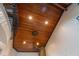 Wood ceiling with recessed lighting and fan at 7616 Spring Bay Cv # S, Orlando, FL 32819