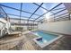 Private screened pool and patio area at 1366 Lava Tree Dr, Davenport, FL 33897