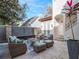 Cozy patio with seating area and water feature at 141 Oakwood Way, Winter Park, FL 32789
