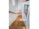 Elegant wooden staircase with a modern design at 141 Oakwood Way, Winter Park, FL 32789