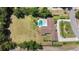 House with pool and large backyard, seen from above at 1877 Crowley E Cir, Longwood, FL 32779