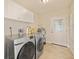 Bright laundry room with washer, dryer, and storage at 1877 Crowley E Cir, Longwood, FL 32779