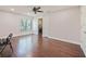 Laundry room with washer, dryer, cabinets, and exterior access at 1877 Crowley E Cir, Longwood, FL 32779