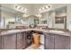 Double vanity bathroom with ample counter space at 245 Viola Dr, Auburndale, FL 33823
