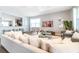 Bright living room with comfortable seating and large TV at 291 Lasso Dr, Kissimmee, FL 34747