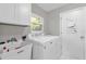 Laundry room with washer, dryer, and utility sink at 3820 Orange Lake Dr, Orlando, FL 32817