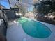 Relaxing kidney-shaped pool, screened for privacy at 520 N Orange, Orange City, FL 32763