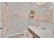 Charming bathroom with shower and vanity at 283 Archer Way, Haines City, FL 33844
