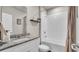 Clean bathroom with granite countertop, white cabinets, and bathtub at 3037 Cassidy Ln, Haines City, FL 33844