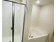 Bathroom with shower and garden tub at 4450 Sagefield Dr, Harmony, FL 34773