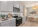 Modern kitchen with stainless steel appliances and white countertops at 5026 Starling Bird Ln, St Cloud, FL 34771