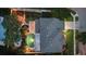 House and backyard with pool, from above at 13005 Islamorada Dr, Orlando, FL 32837