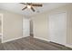 Bedroom with double door closet and access to bathroom at 1609 Stocking St, Daytona Beach, FL 32117