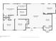 2-bedroom, 2-bathroom floor plan with open living area at 1609 Stocking St, Daytona Beach, FL 32117