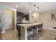 Modern kitchen with stainless steel appliances and large island at 2158 Stillwood Way, St Cloud, FL 34771