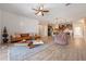 Open concept living space with views of the kitchen and dining area at 2158 Stillwood Way, St Cloud, FL 34771